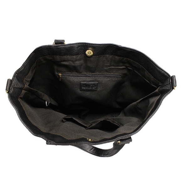 Large Studded Crossbody Tote Bag Black - Picture 4 of 7